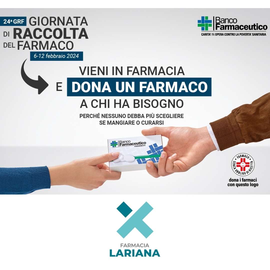 banco farmaceutico farmacia lariana febbraio 2024