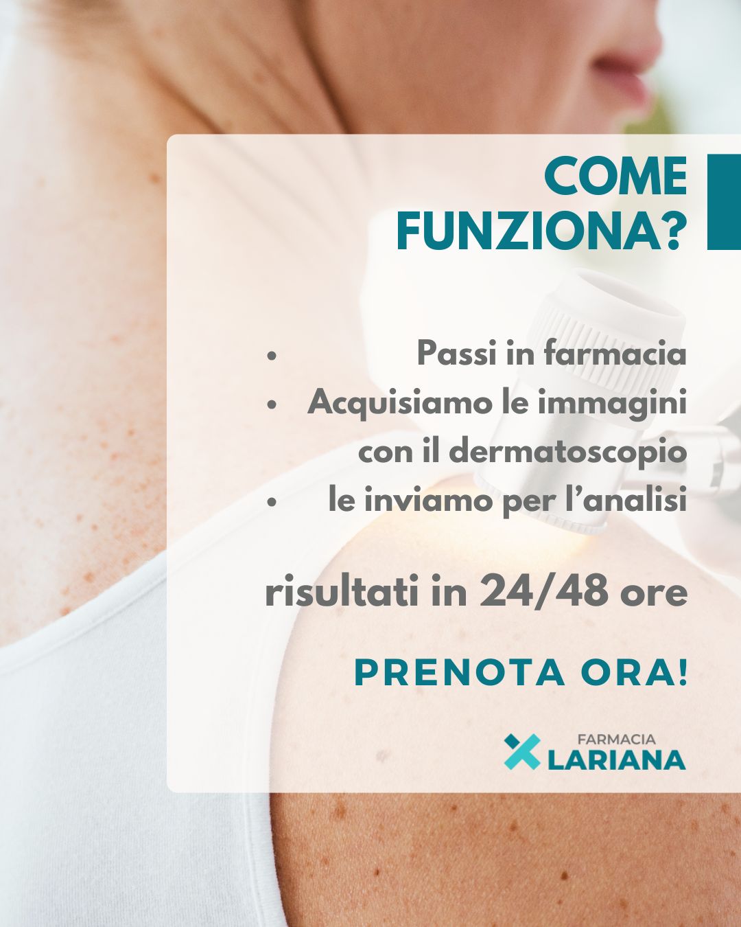 LUGLIO 2025 promo teledermatologia2 farmacia LARIANA