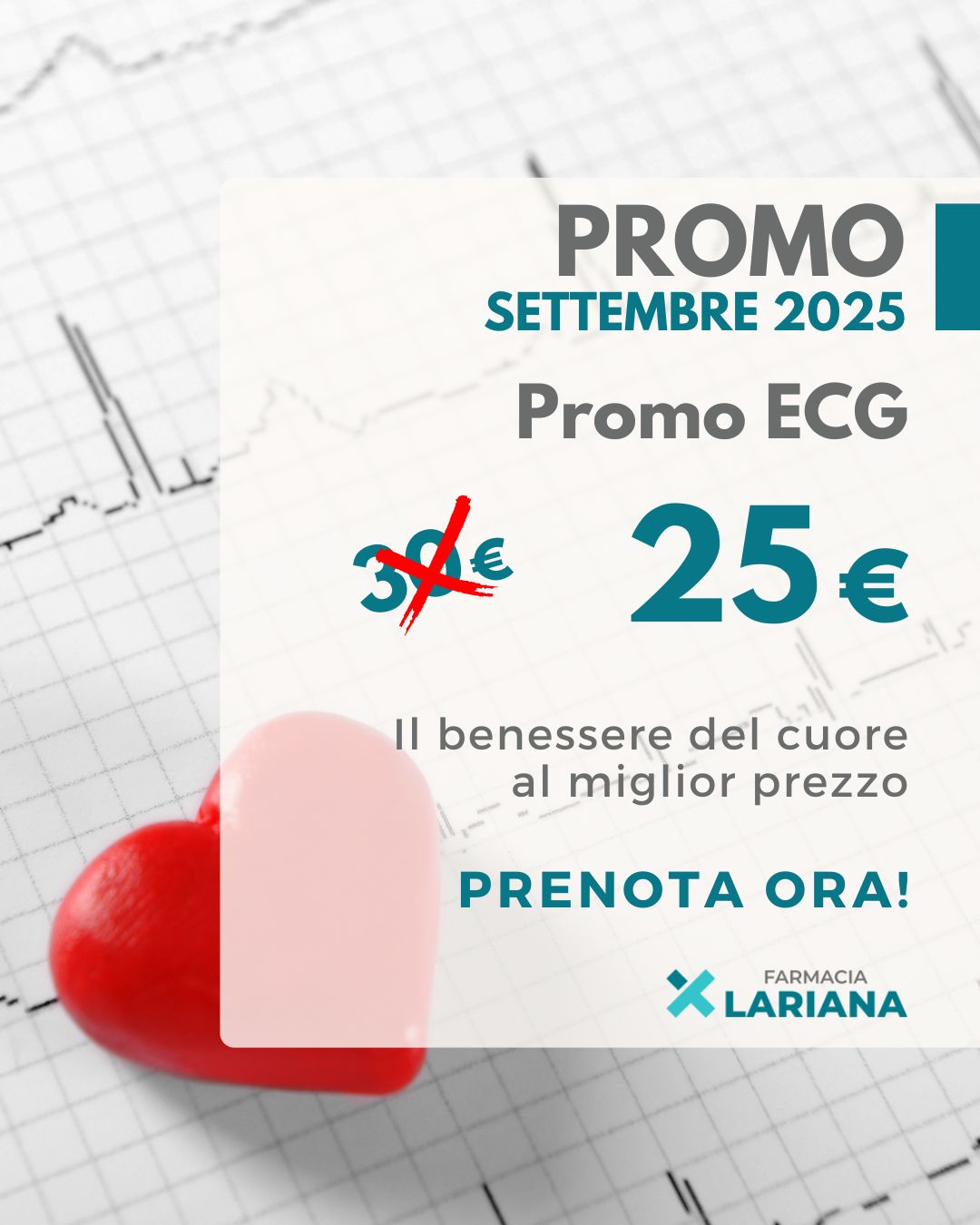 SETTEMBRE 2025 PROMO ECG farmacia Lariana